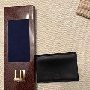 Dunhill Black Key and Card Holder bundled with dunhill dress socks